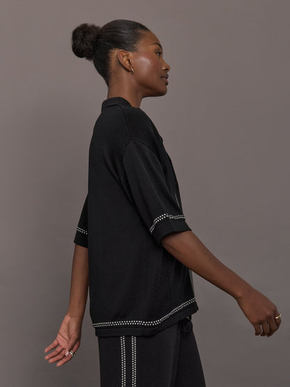 Carbon38 | The Coco Knit Shirt - Ink