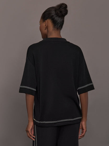Carbon38 | The Coco Knit Shirt - Ink