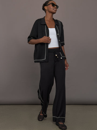 Carbon38 | The Lawrence Knit Pant - Ink
