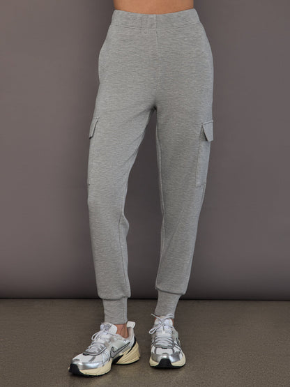 Carbon38 | Cargo Jogger in Modal Luxe - Heather Grey