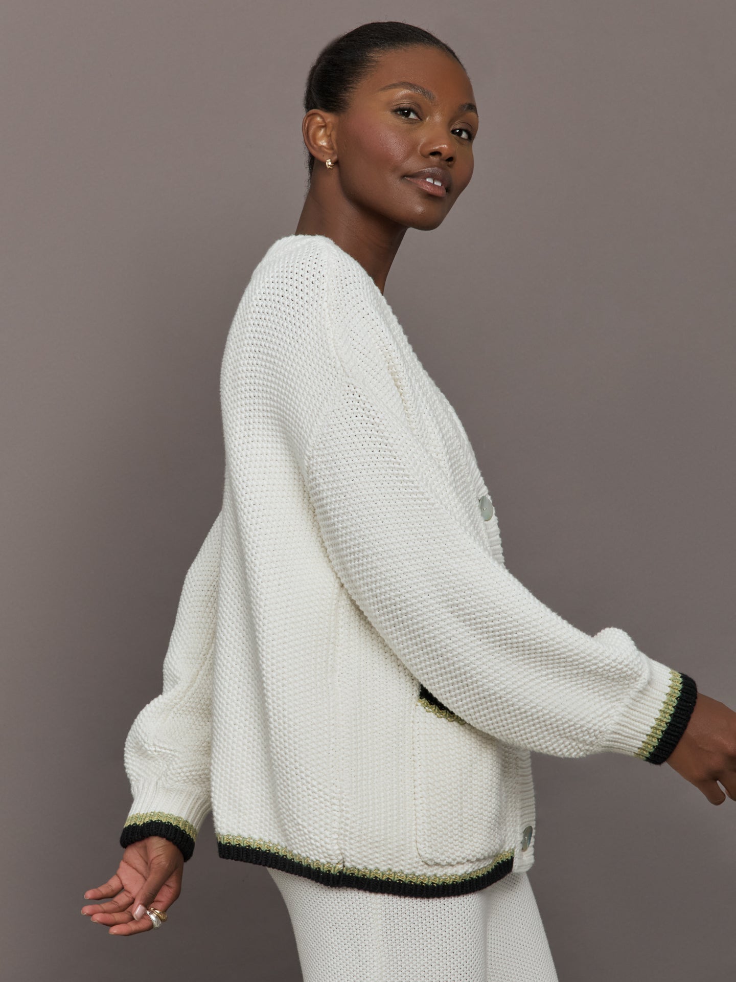 Carbon38 | The Charli Knit Cardigan - Sea Salt