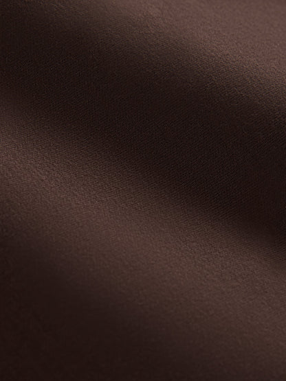 Carbon38 | Bomber with Contrast Stripe in Scuba - Chocolate Torte