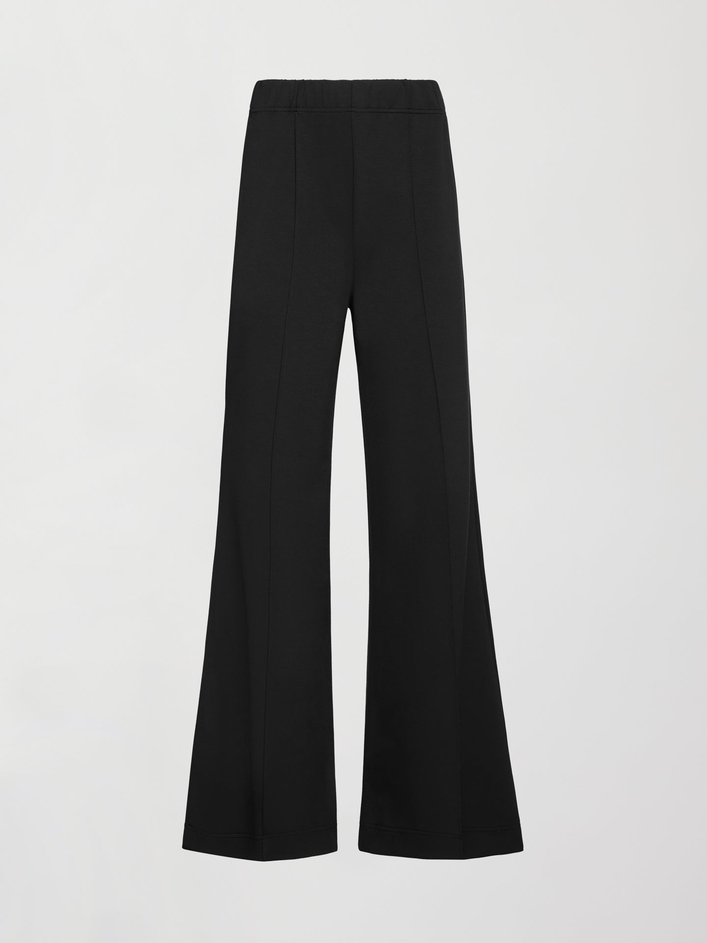 Carbon38 | Pintuck Knit Pant in Interlock - Black