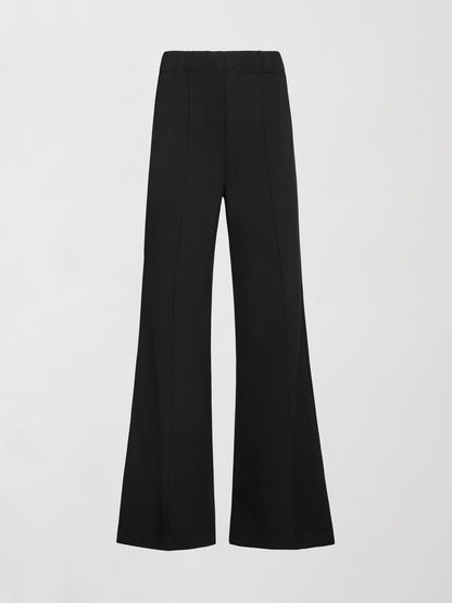 Carbon38 | Pintuck Knit Pant in Interlock - Black