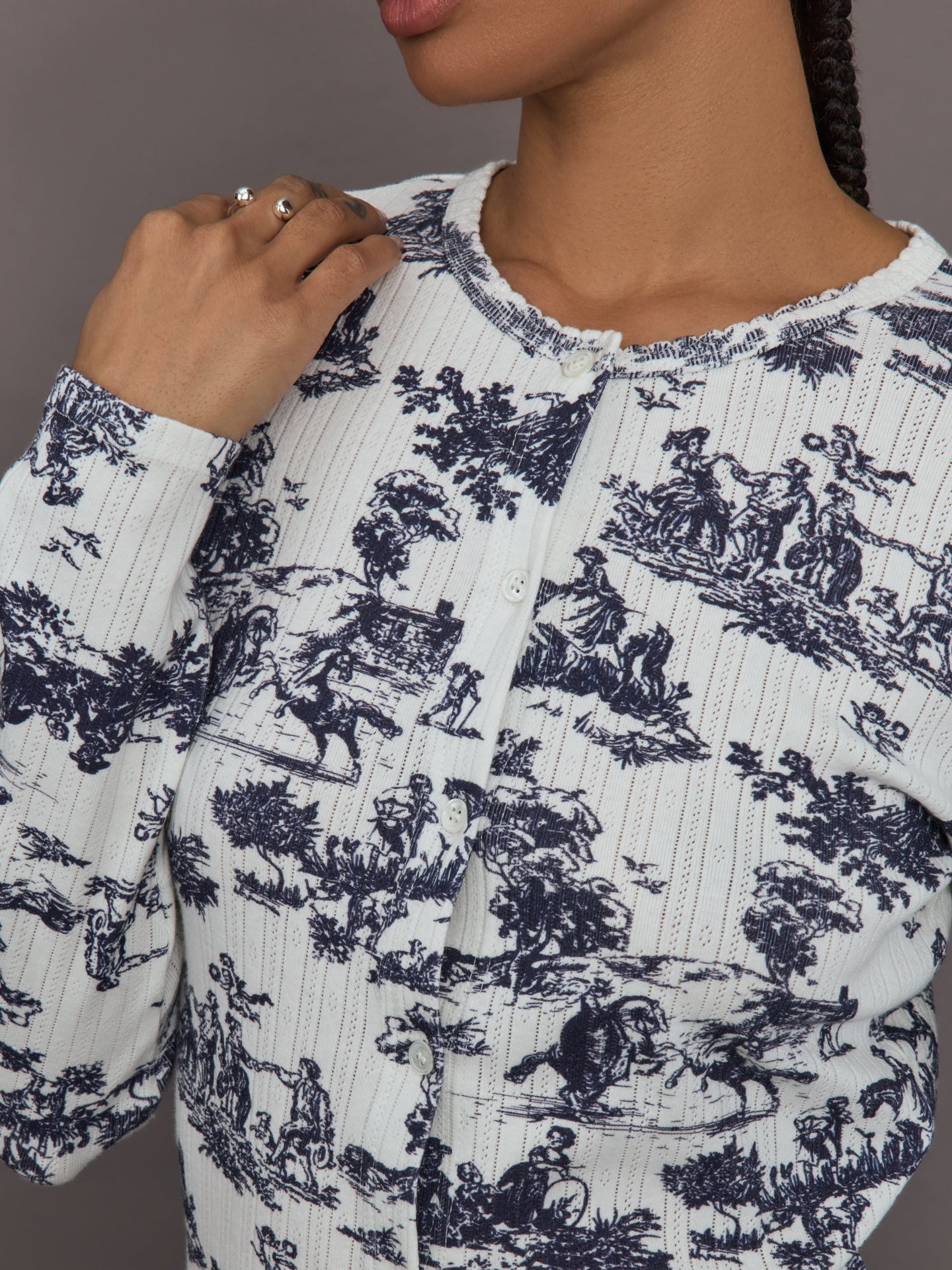 Carbon38 | Toile Sleep Set - Navy Toile