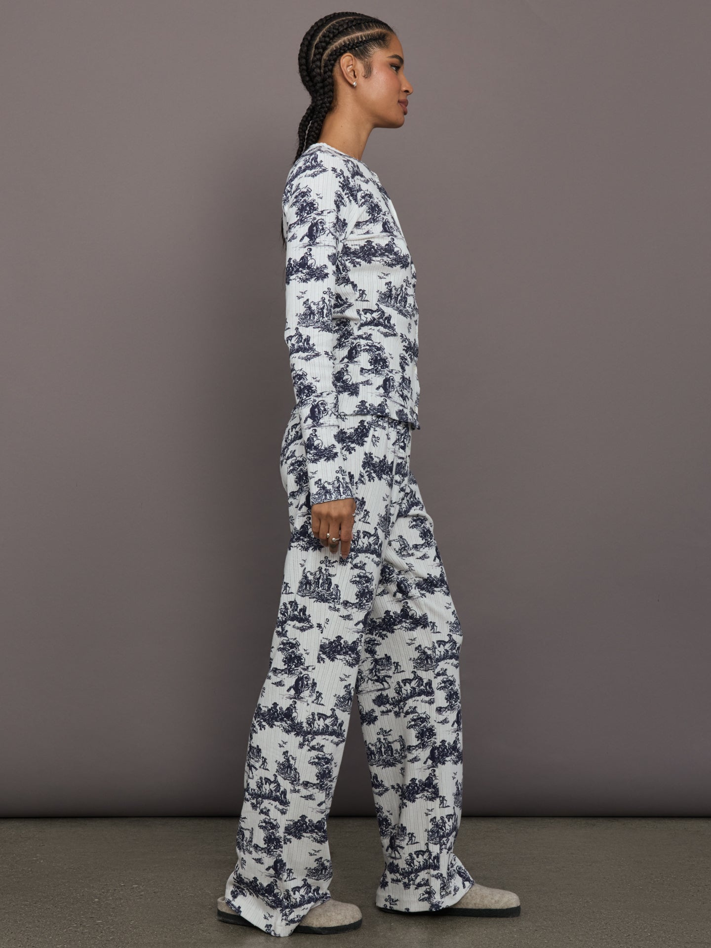 Carbon38 | Toile Sleep Set - Navy Toile