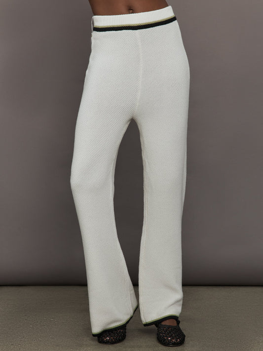 Carbon38 | The Soraya Knit Pants - Sea Salt
