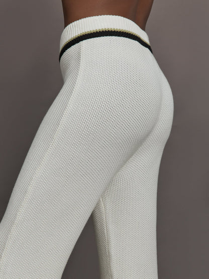 Carbon38 | The Soraya Knit Pants - Sea Salt