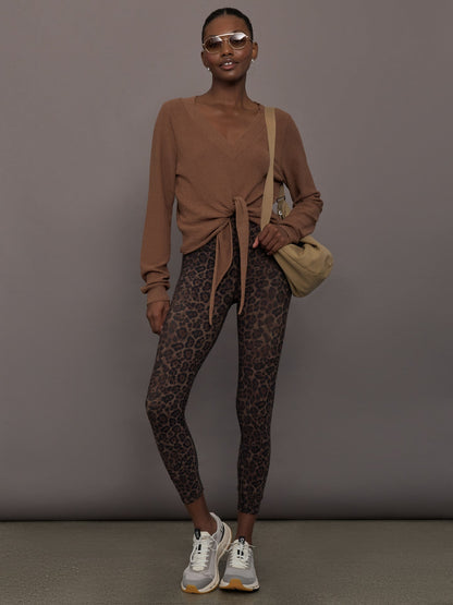 Carbon38 | Knot Front Sweater - Cocoa