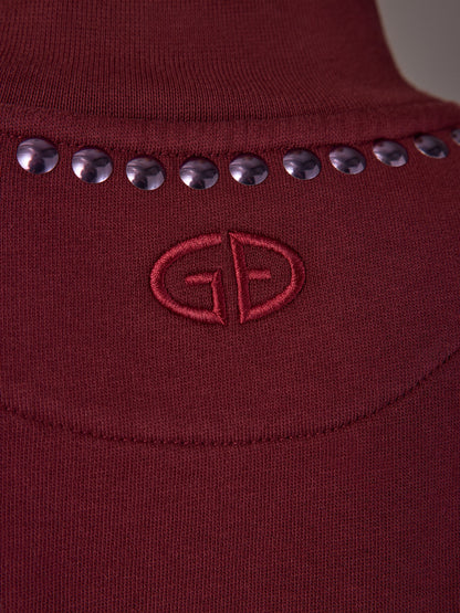 Carbon38 | Fenzy Crew Neck Sweater - Vino Rosso