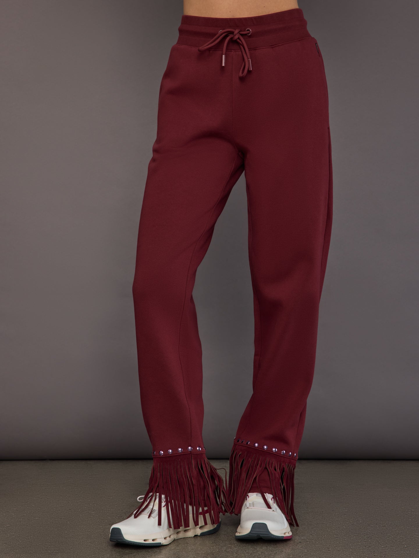 Carbon38 | Reign Wide Leg Track Pant - Vino Rosso