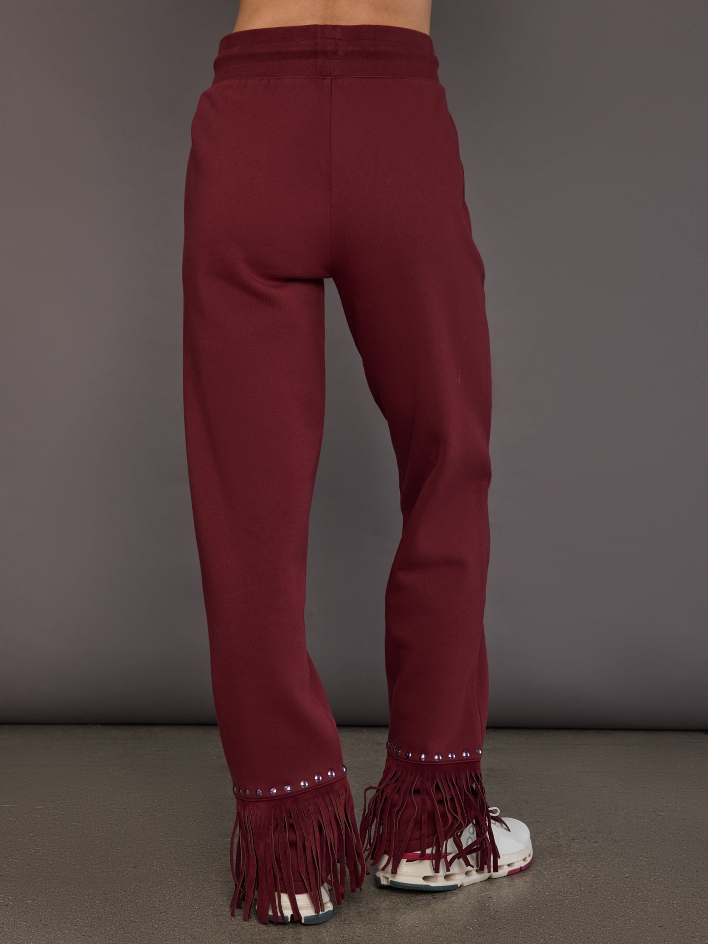 Carbon38 | Reign Wide Leg Track Pant - Vino Rosso