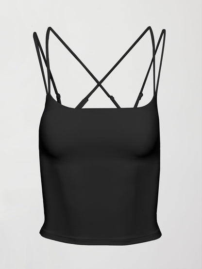 Carbon38 | Strappy Tank in Melt - Black