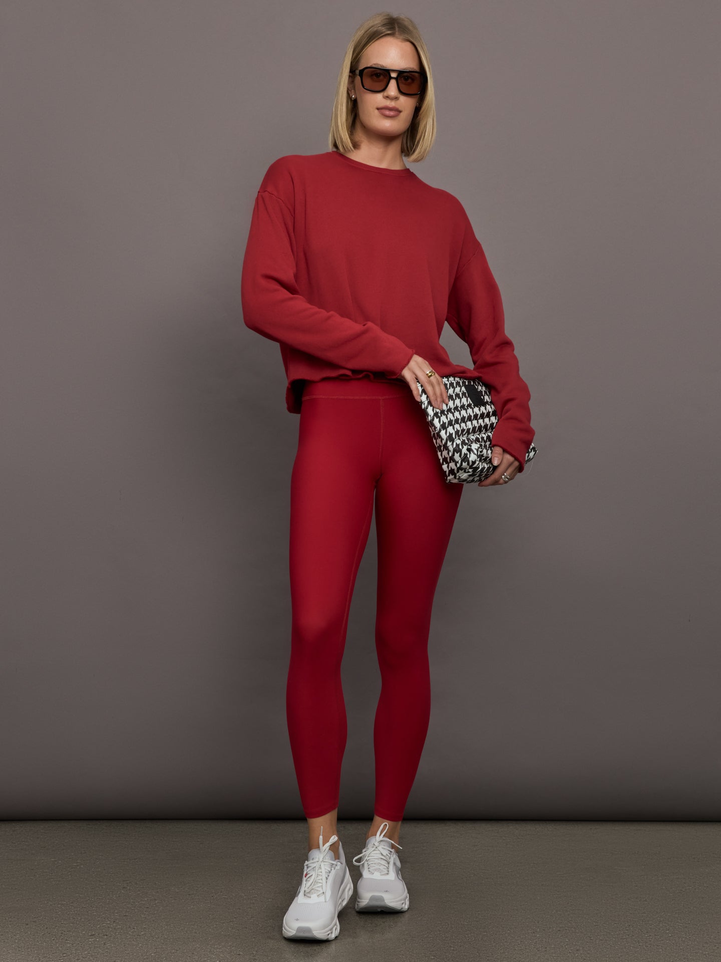 Carbon38 | Crew Neck Sweatshirt in French Terry - Cherry Red