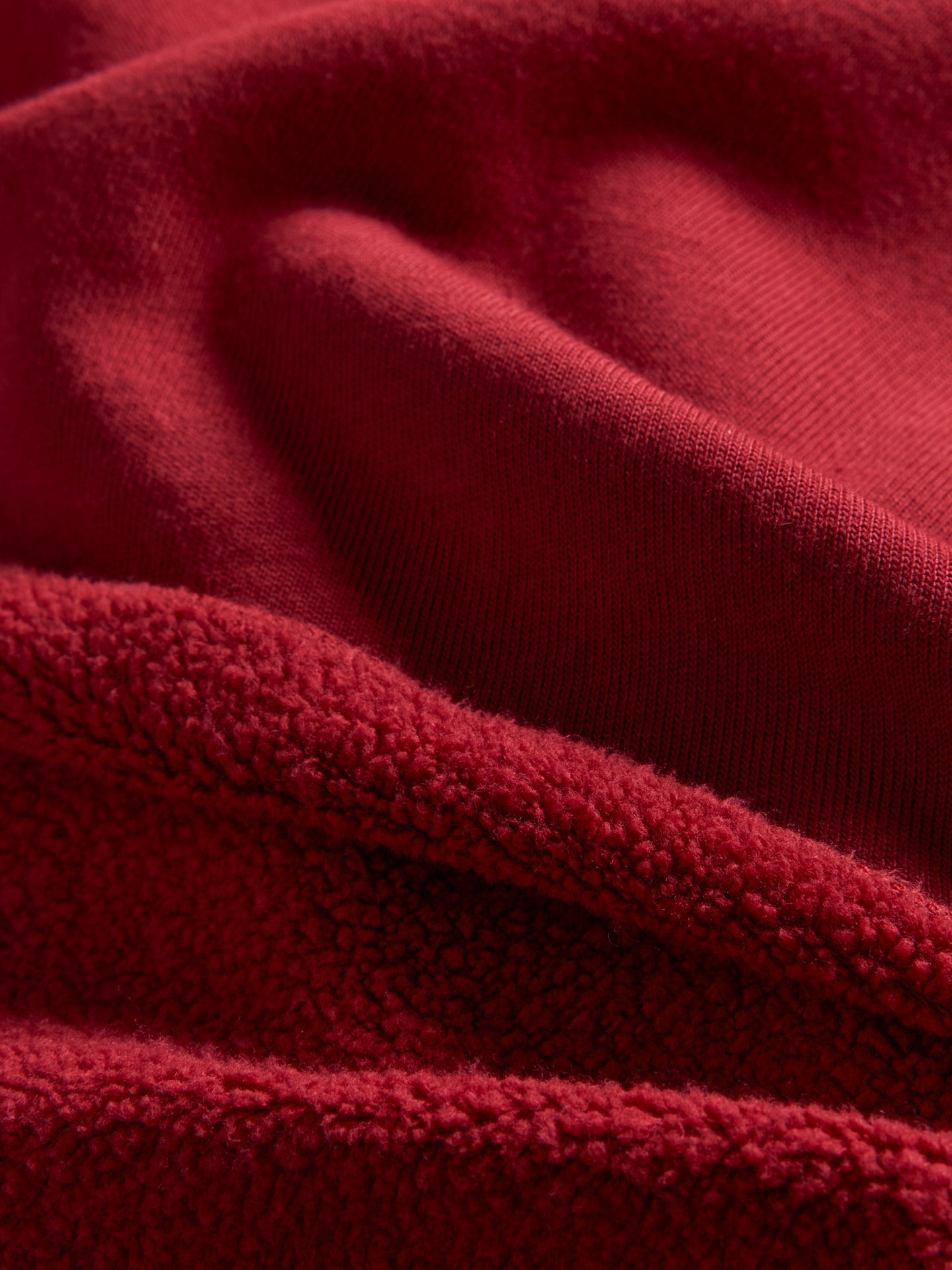 Carbon38 | Crew Neck Sweatshirt in French Terry - Cherry Red