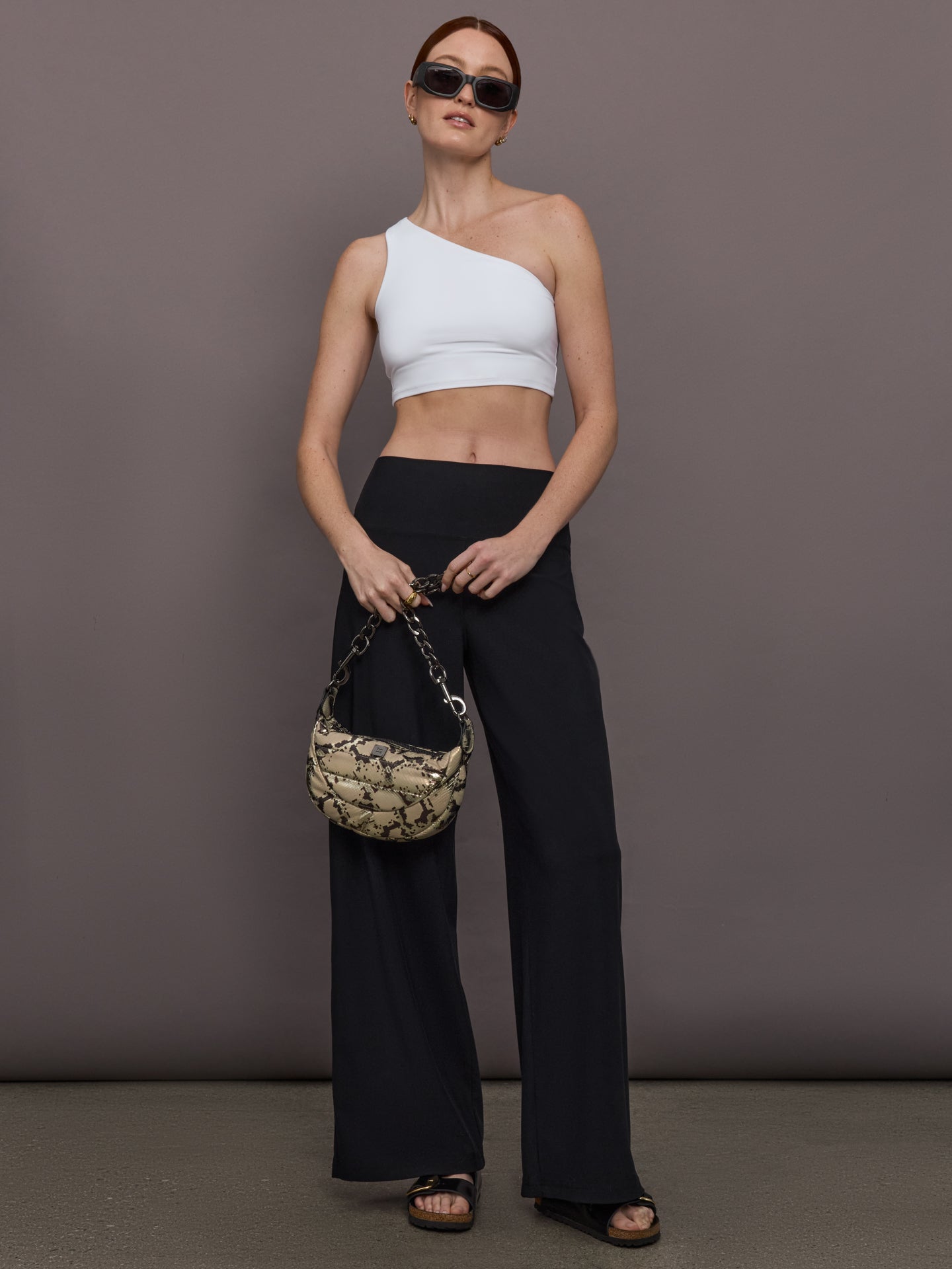Carbon38 | Palazzo Pant in Melt - Black