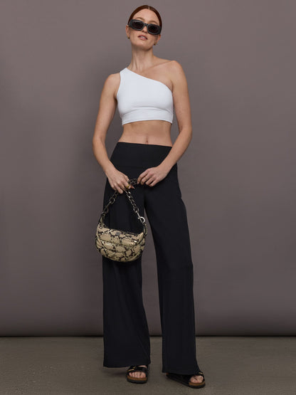 Carbon38 | Palazzo Pant in Melt - Black