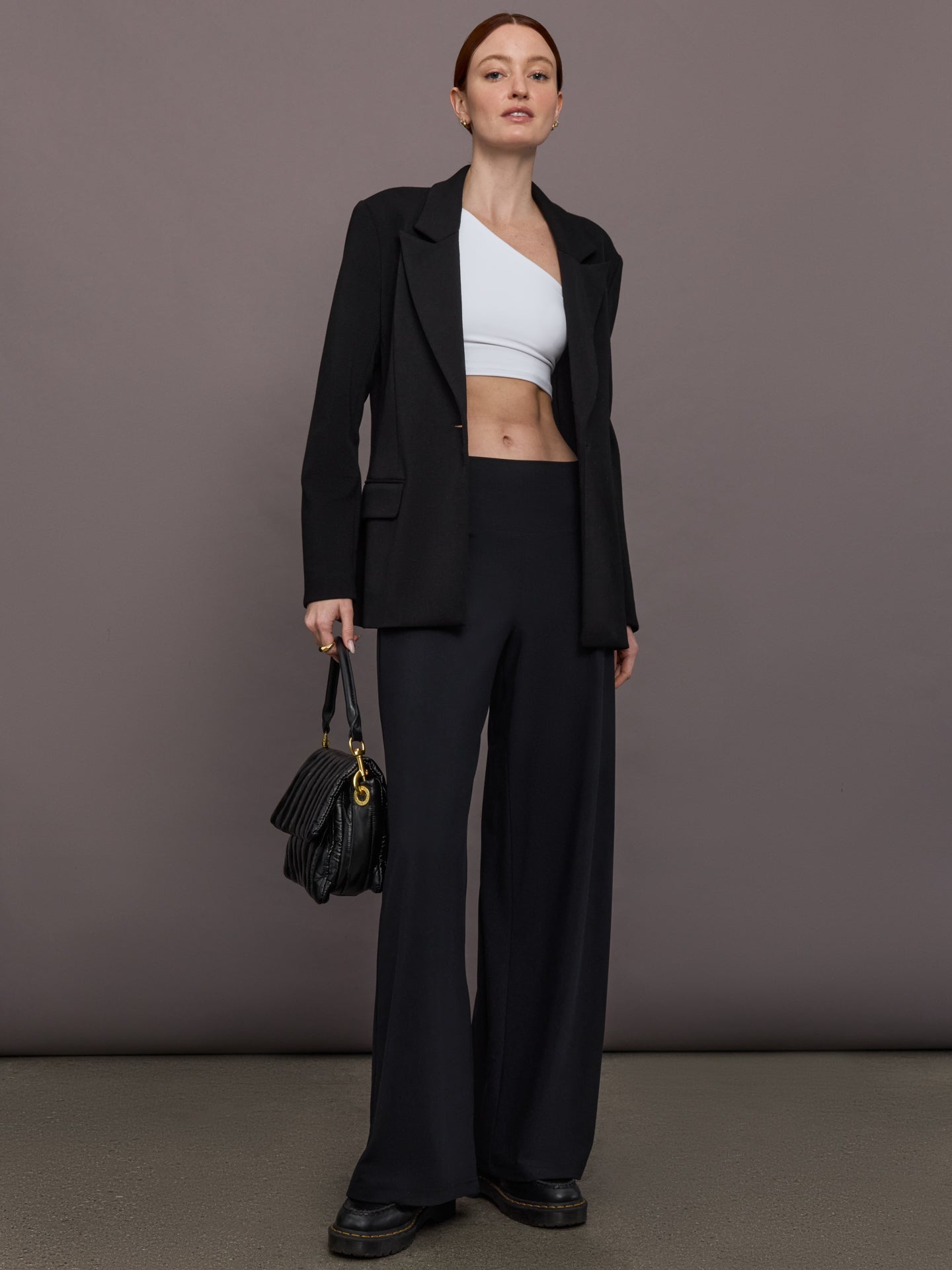 Carbon38 | Palazzo Pant in Melt - Black