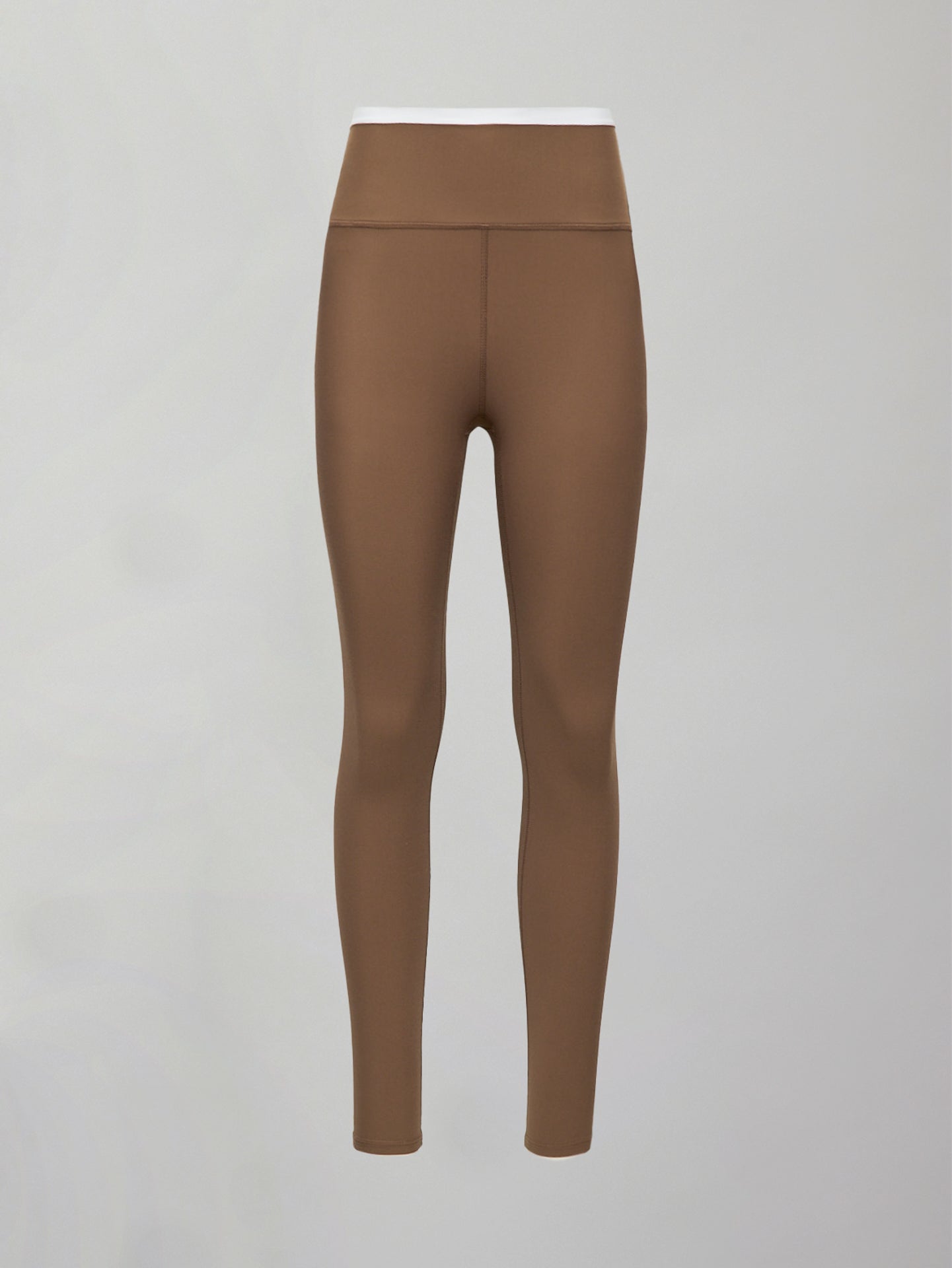 Carbon38 | Contrast Waistband Legging in Melt - Caribou/ White