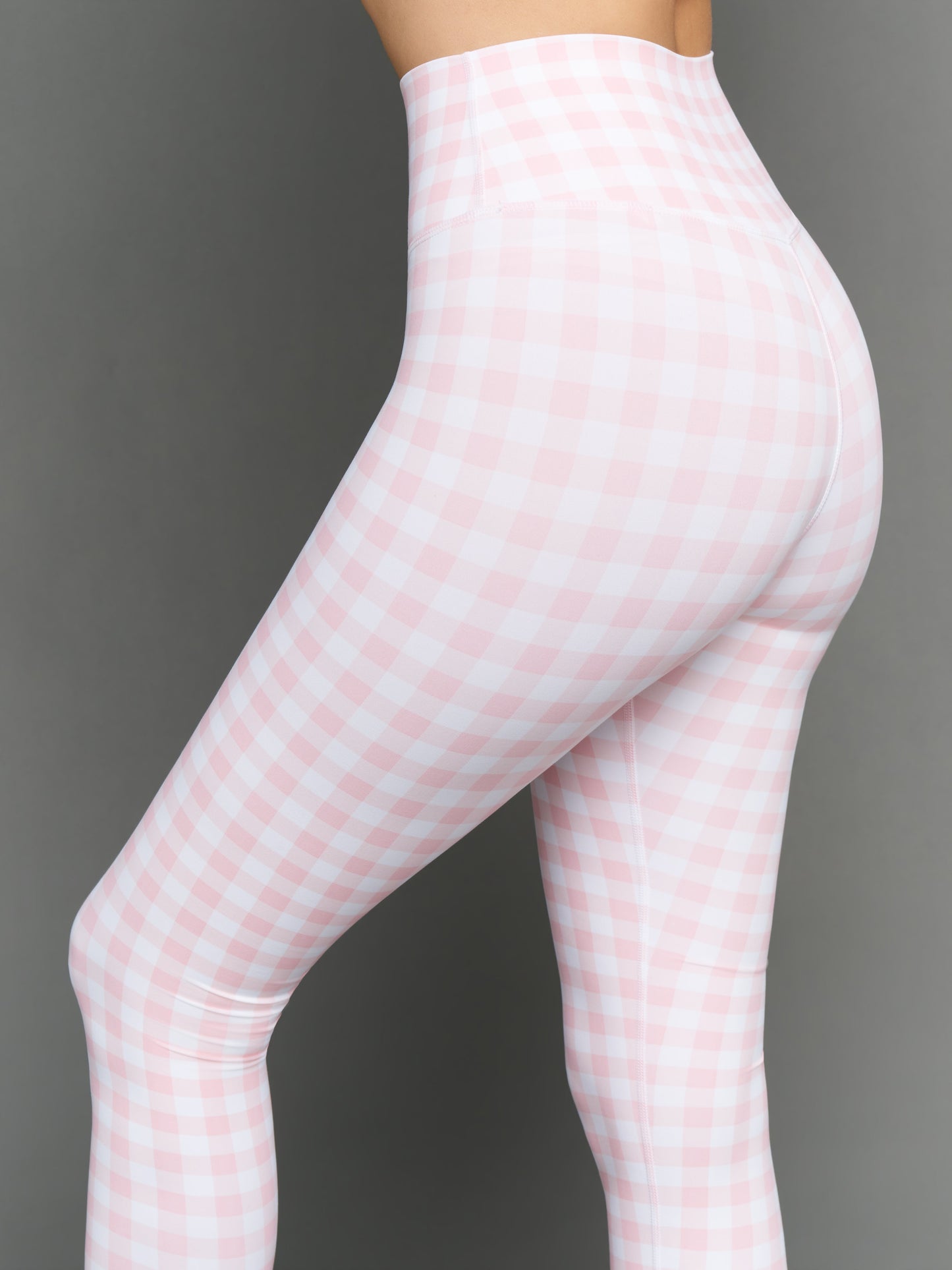 Carbon38 | Gingham Capri in Melt - Pink Gingham