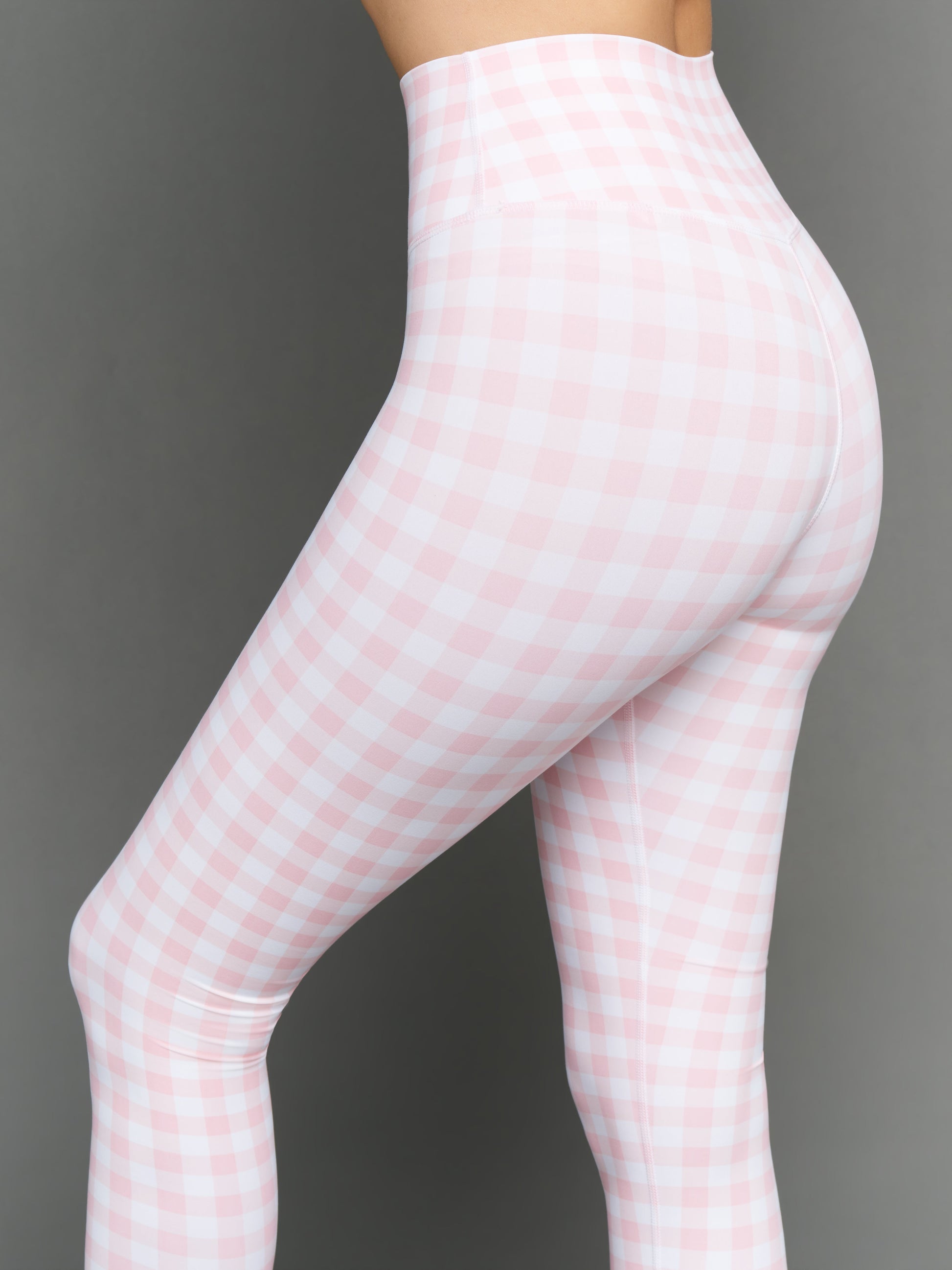 Carbon38 | Gingham Capri in Melt - Pink Gingham