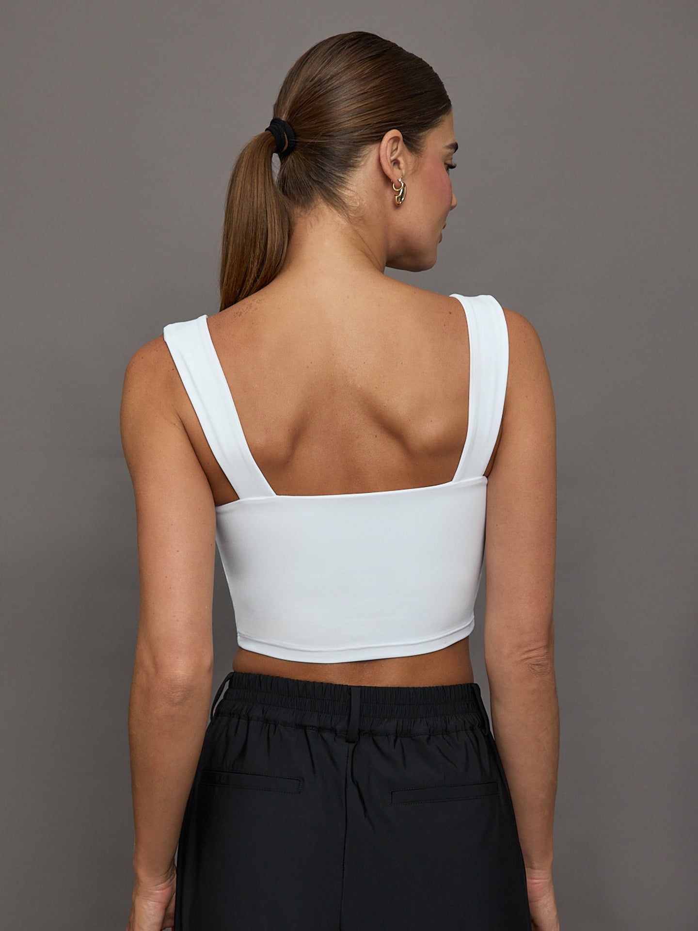 Carbon38 | Square Neck Bra Top in Melt - White