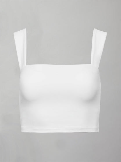 Carbon38 | Square Neck Bra Top in Melt - White
