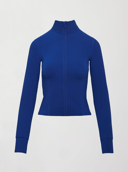 Carbon38 | Full Zip Active Jacket in Melt - Cobalt Blue