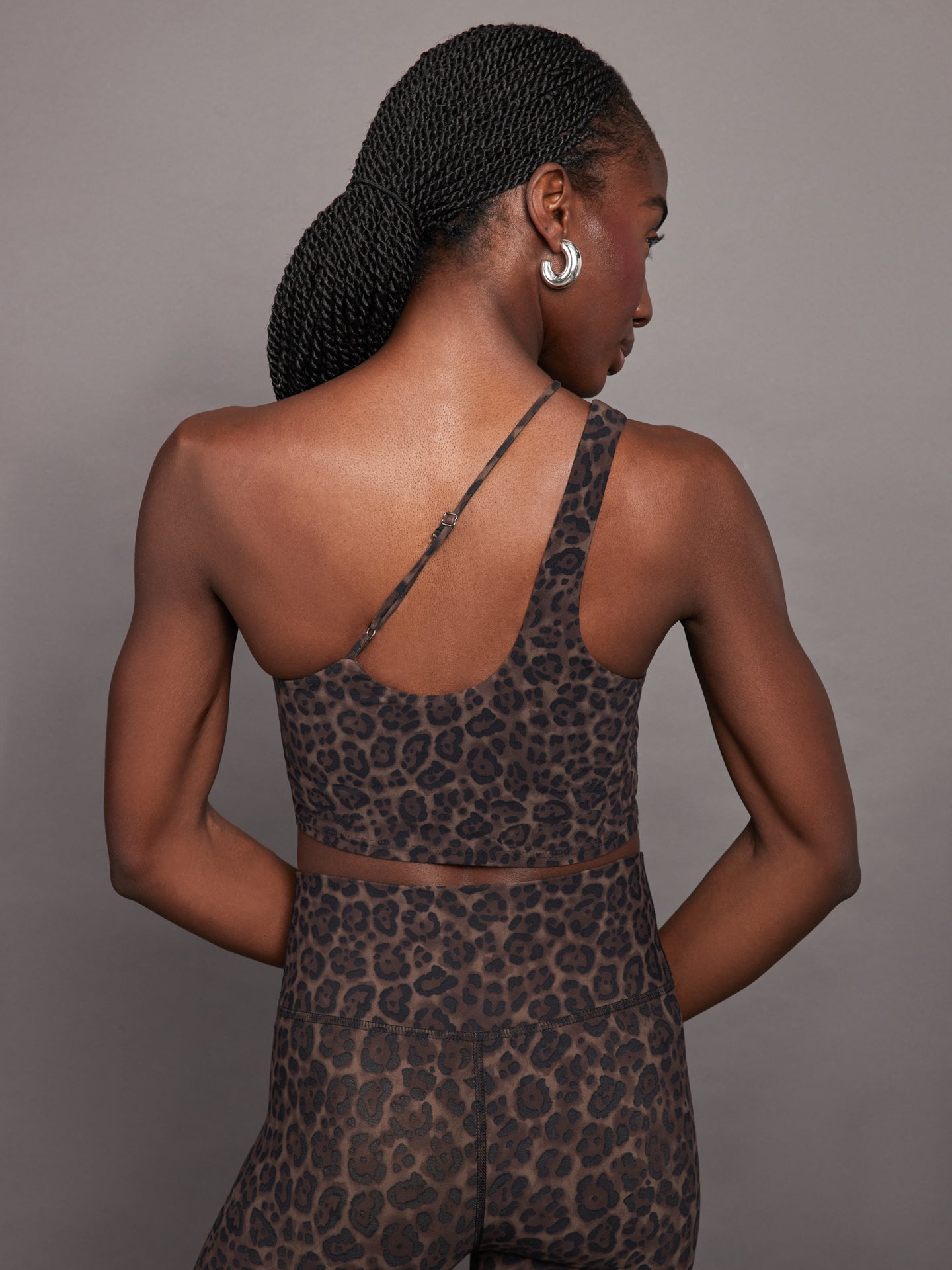 Carbon38 | One Shoulder Convertible Bra Top - Leopard Print