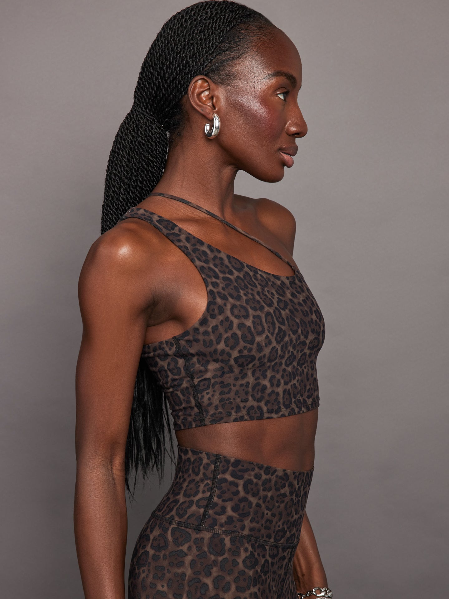 Carbon38 | One Shoulder Convertible Bra Top - Leopard Print