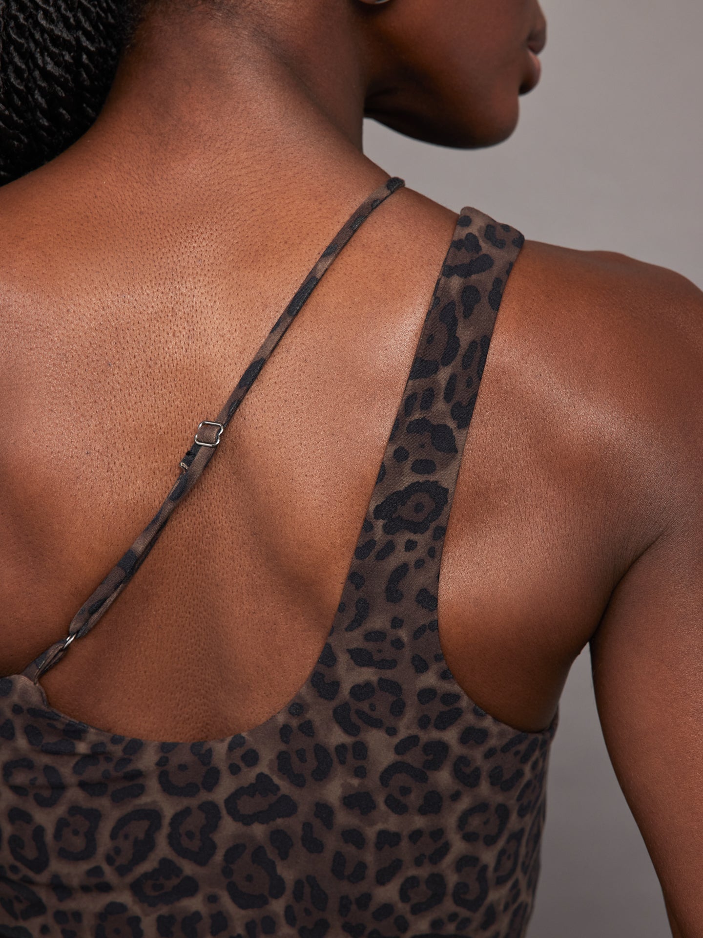 Carbon38 | One Shoulder Convertible Bra Top - Leopard Print