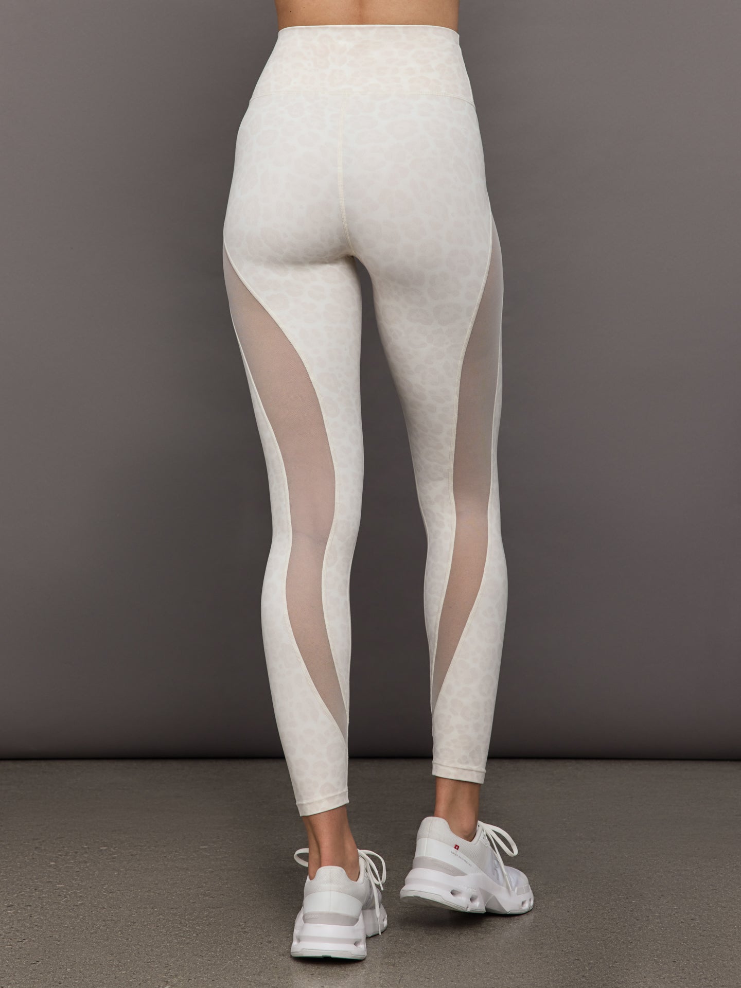 Carbon38 | Sheer Spliced Legging in Melt - Snow Leopard