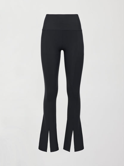 Carbon38 | Split Front Legging in Melt - Black