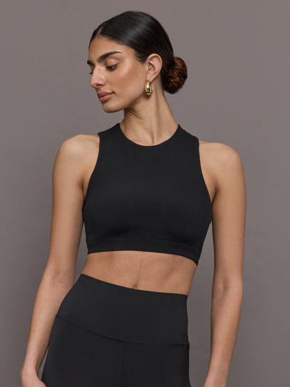 Carbon38 | Open Back Bra in Melt - Black