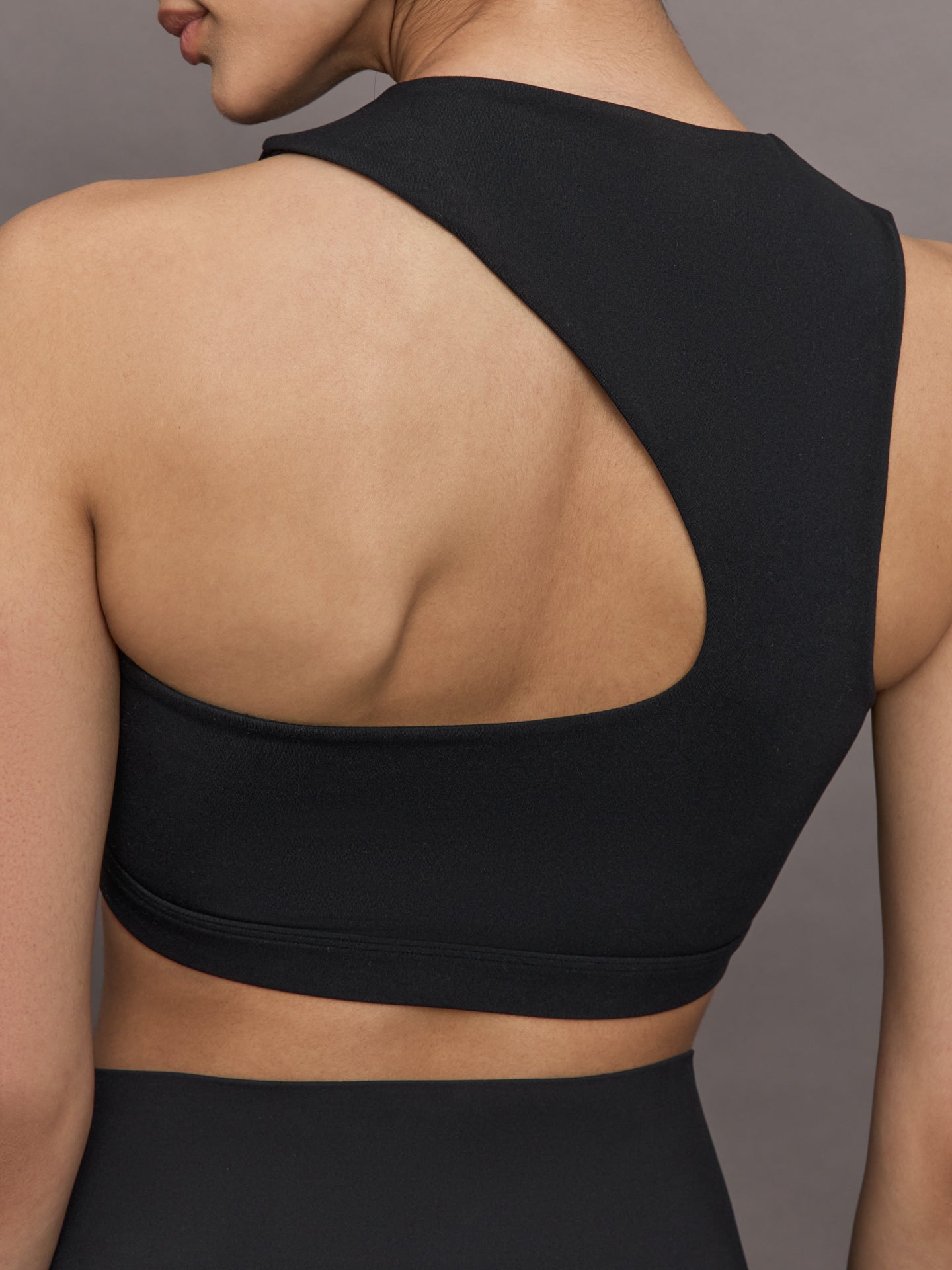 Carbon38 | Open Back Bra in Melt - Black