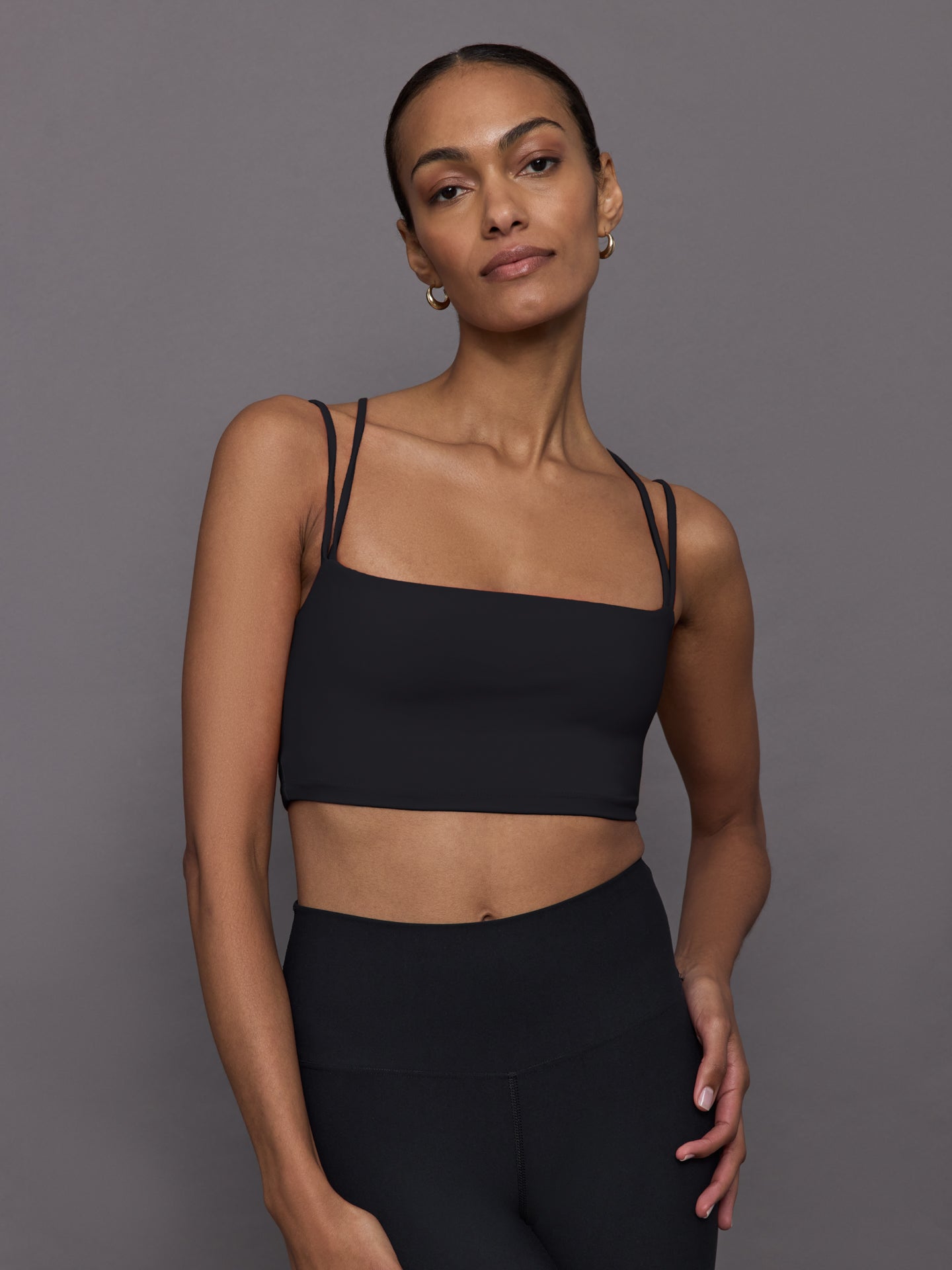 Carbon38 | Strappy Bra in Melt - Black