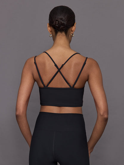 Carbon38 | Strappy Bra in Melt - Black