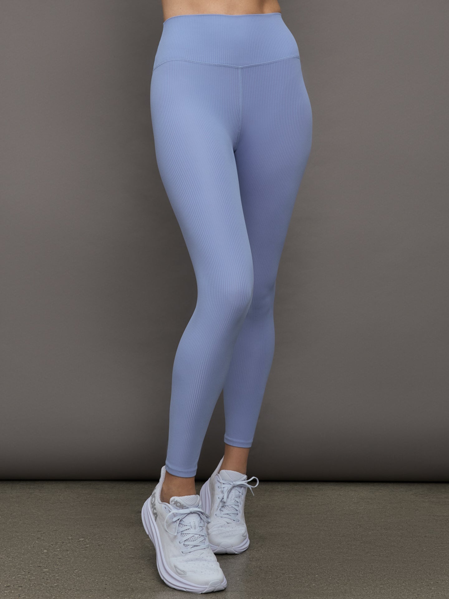 Carbon38 | High Rise Legging in Ribbed Melt - Hydrangea