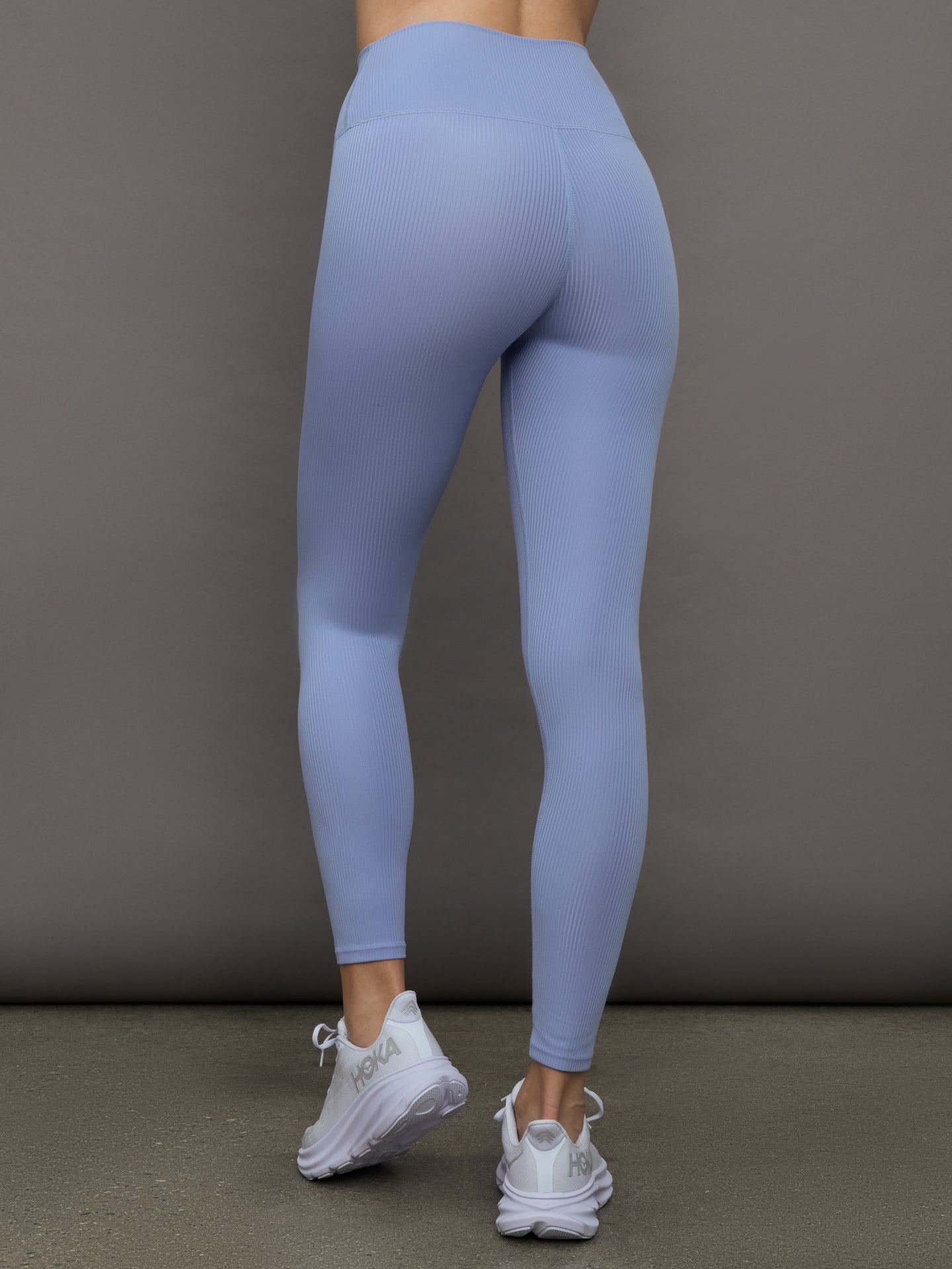 Carbon38 | High Rise Legging in Ribbed Melt - Hydrangea