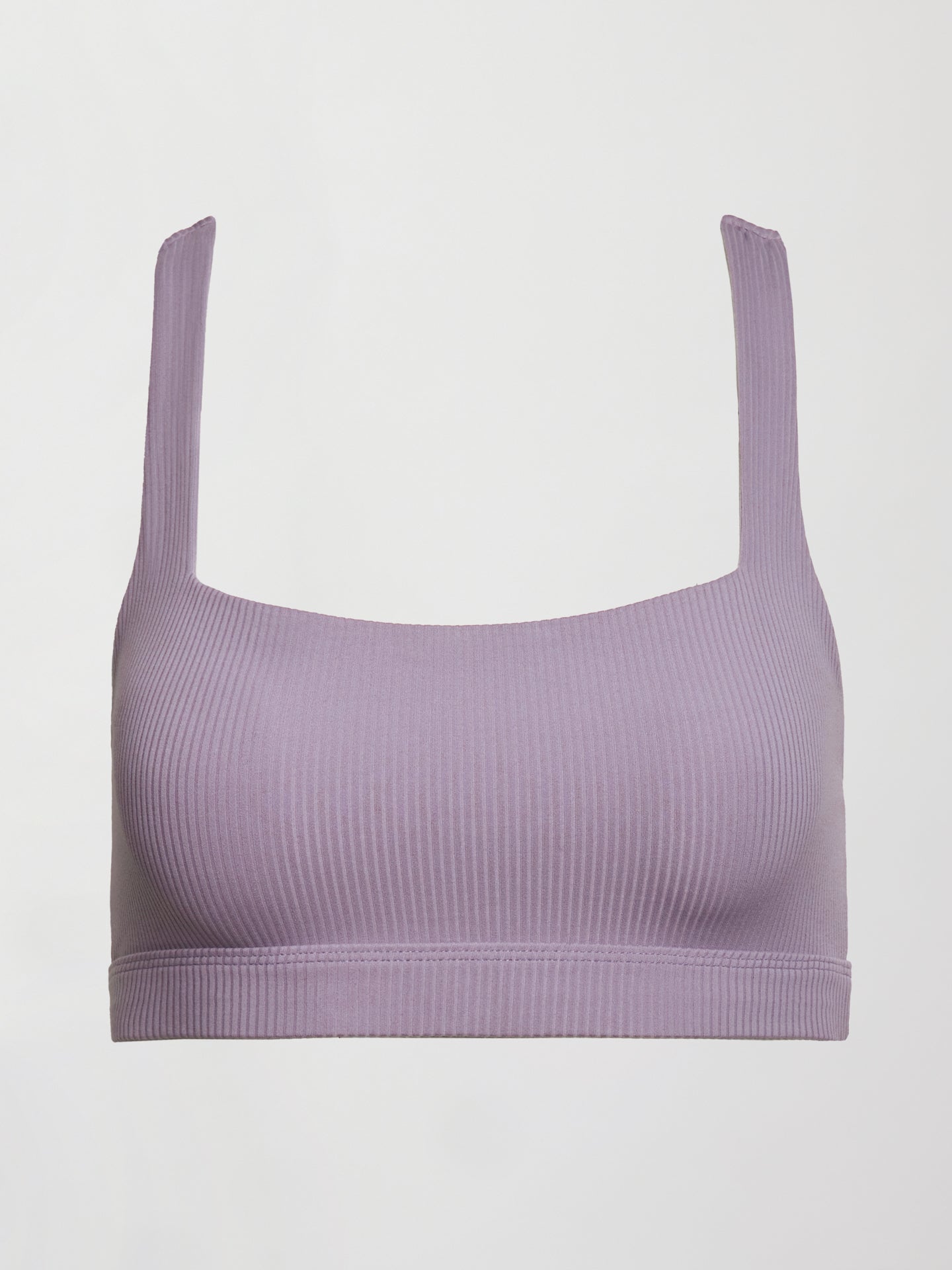 Carbon38 | Racerback Bra in Ribbed Melt - Lavender Grey