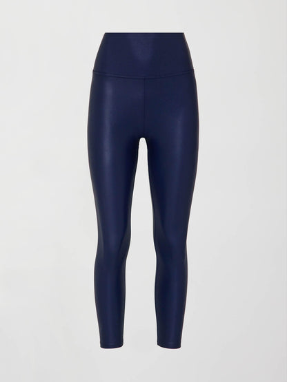 Carbon38 | High Rise 7/8 Legging in Takara Shine - Navy Blazer