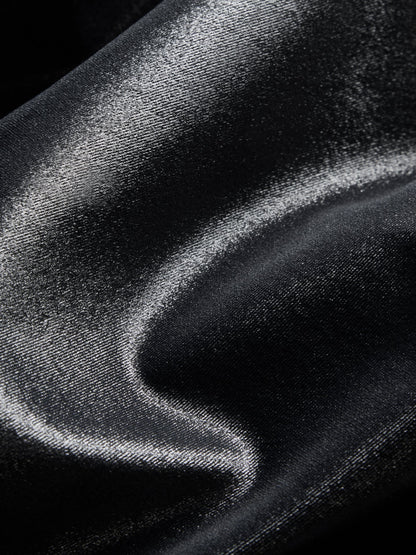 Carbon38 | One Shoulder Bra Top in Takara Shine - Black