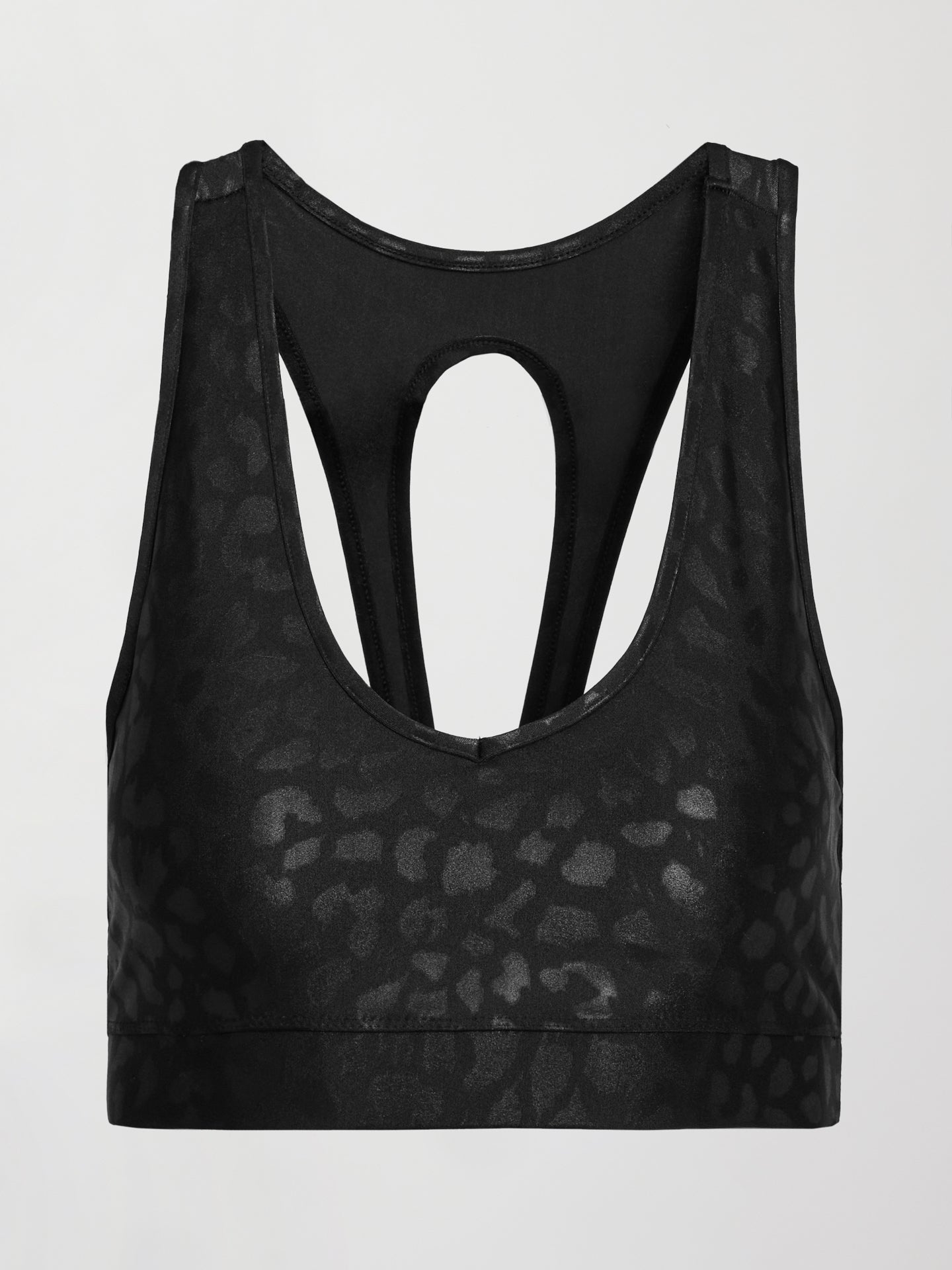 Carbon38 | Action Bra 2.0 in Leopard Takara Shine - Black