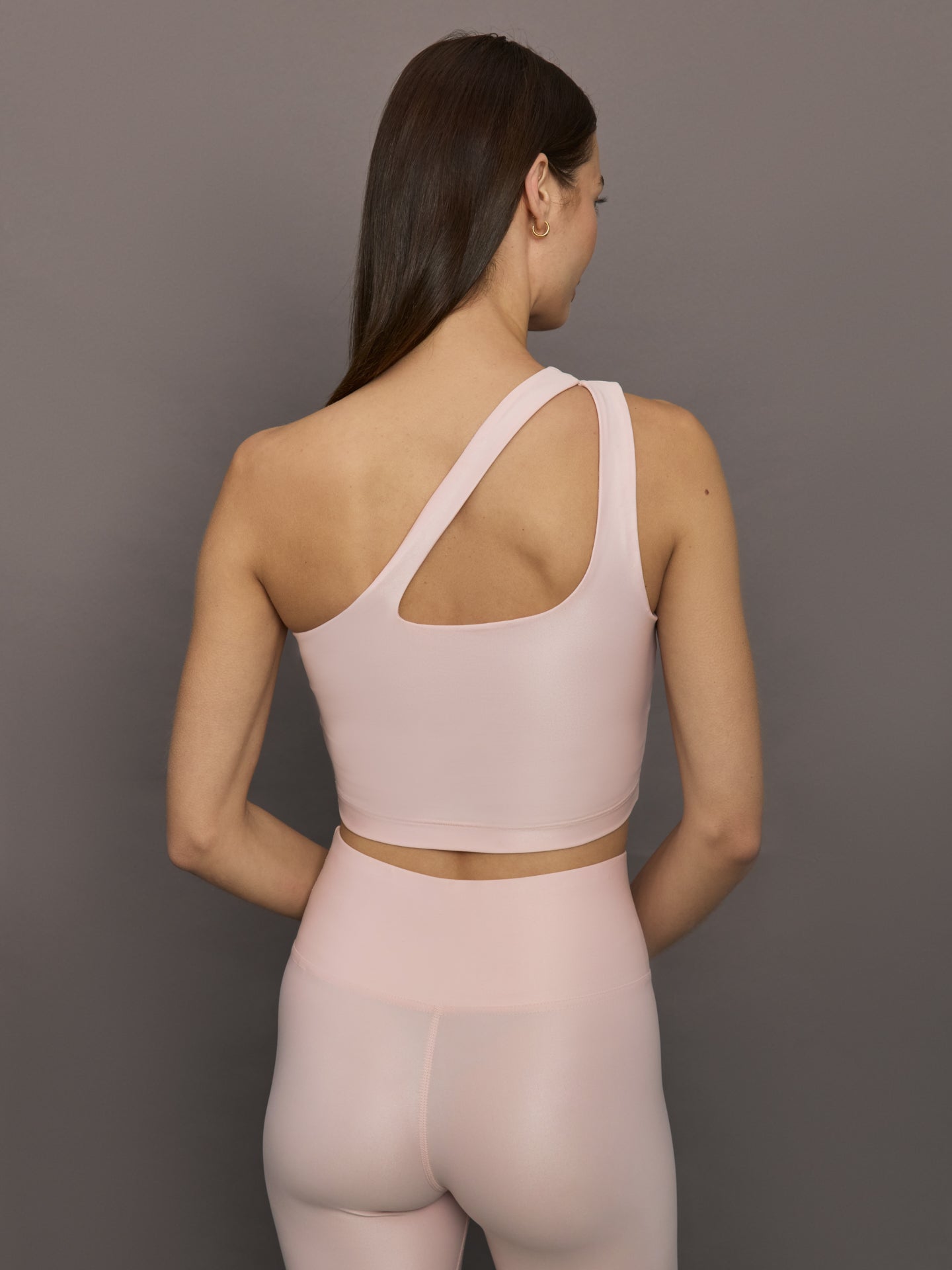 Carbon38 | One Shoulder Bra Top in Takara Shine - Lotus