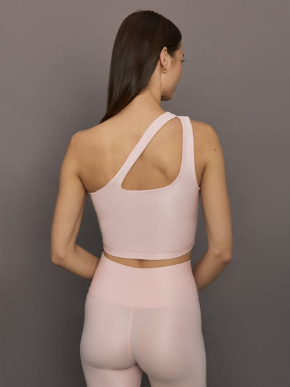 Carbon38 | One Shoulder Bra Top in Takara Shine - Lotus