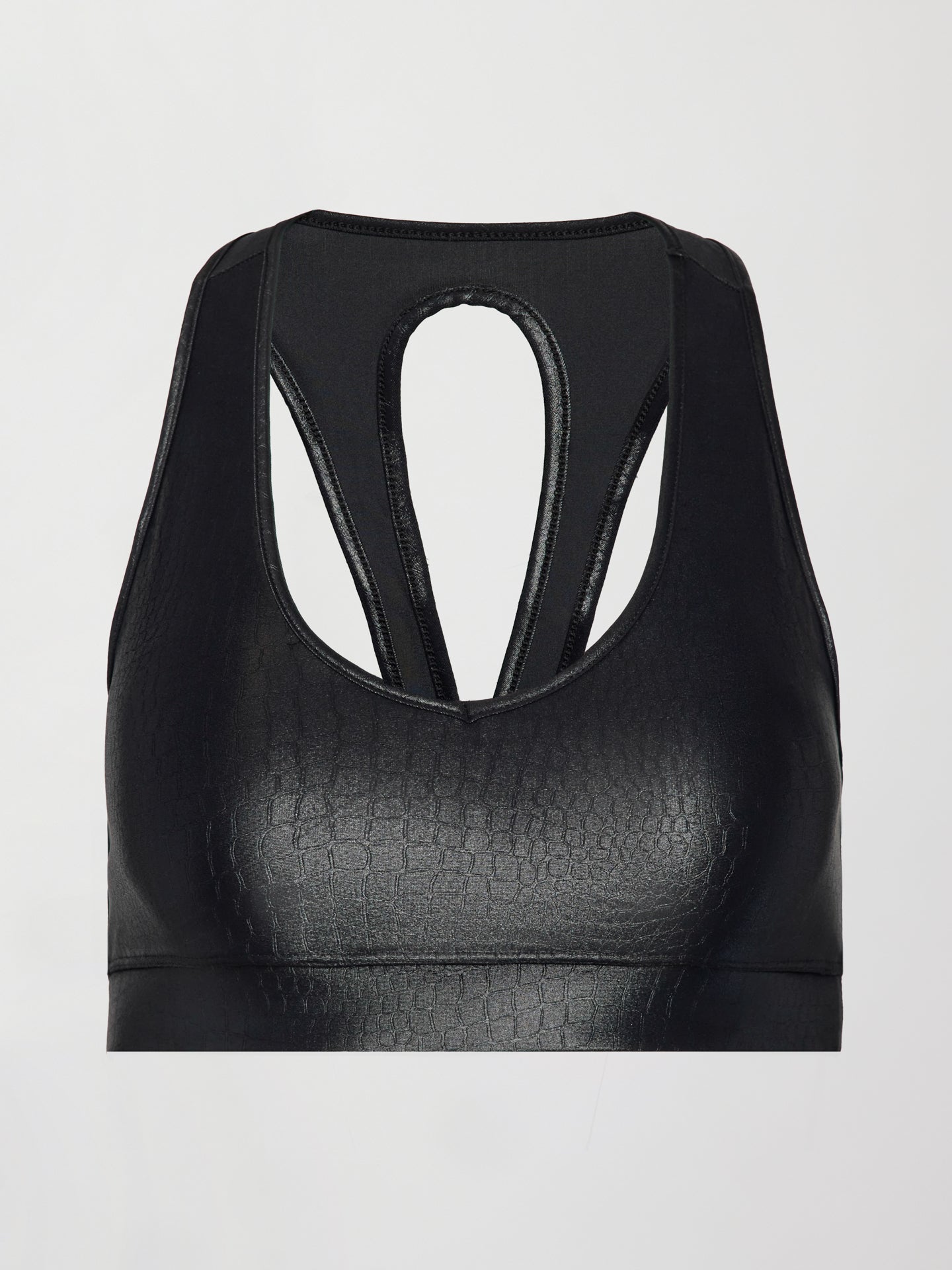 Carbon38 | Action Bra 2.0 in Croc Takara Shine - Black