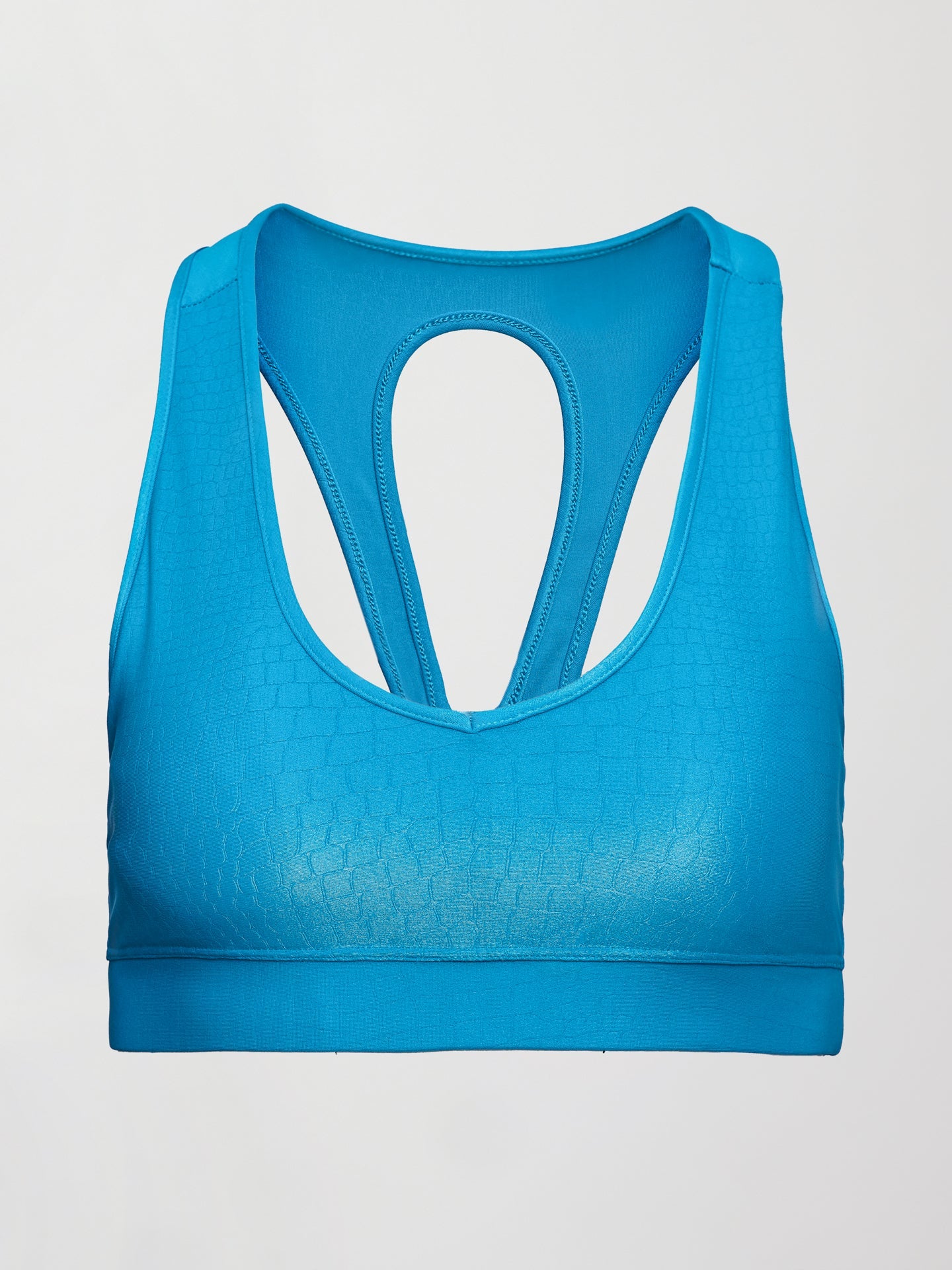 Carbon38 | Action Bra 2.0 in Croc Takara Shine - Enamel Blue