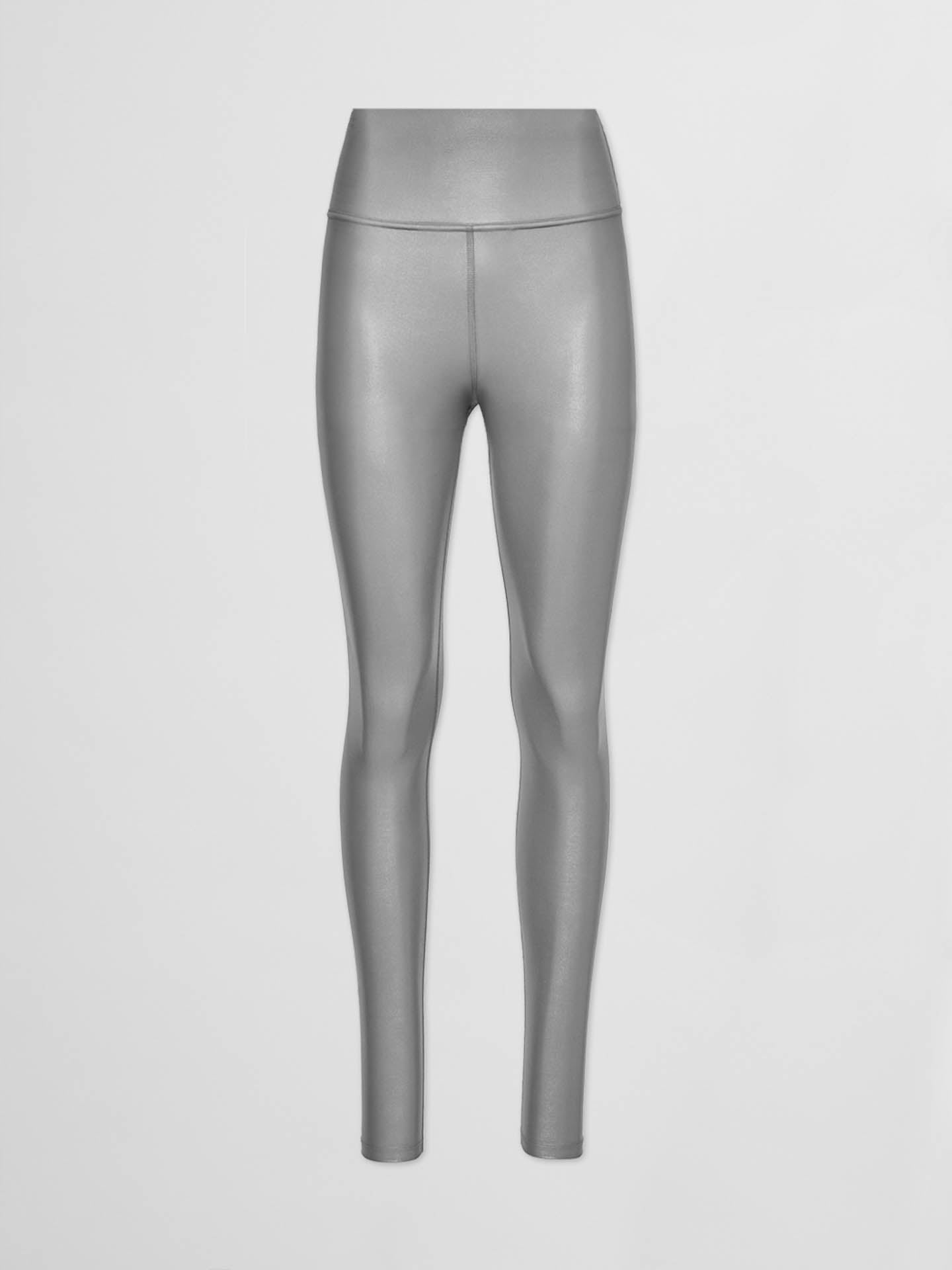 Carbon38 | High Rise Full-Length Legging in Takara Shine - Steel Grey