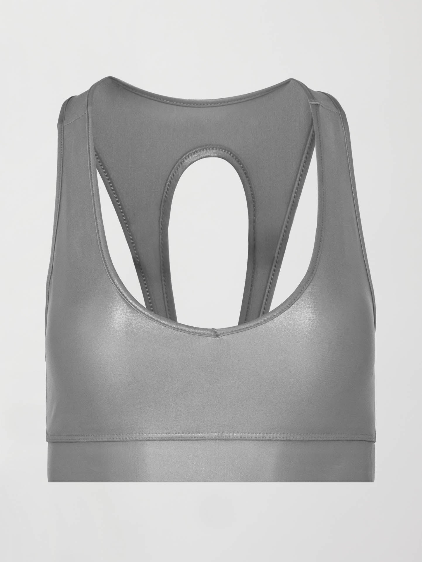 Carbon38 | Action Bra 2.0 in Takara Shine - Steel Grey