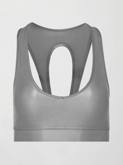 Carbon38 | Action Bra 2.0 in Takara Shine - Steel Grey